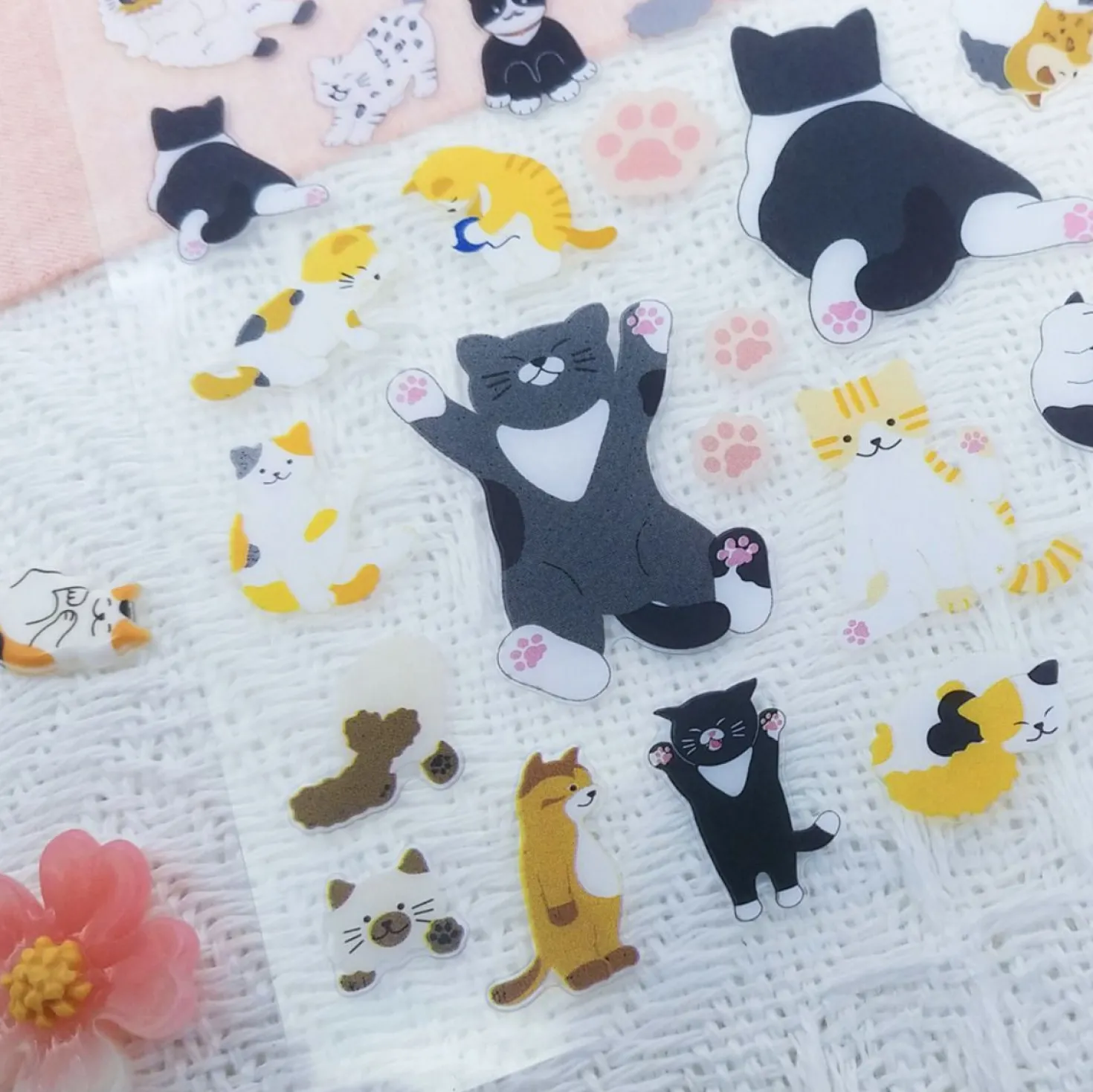 Kawaii Cats PVC Deco Sticker