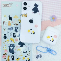 Kawaii Cats PVC Deco Sticker