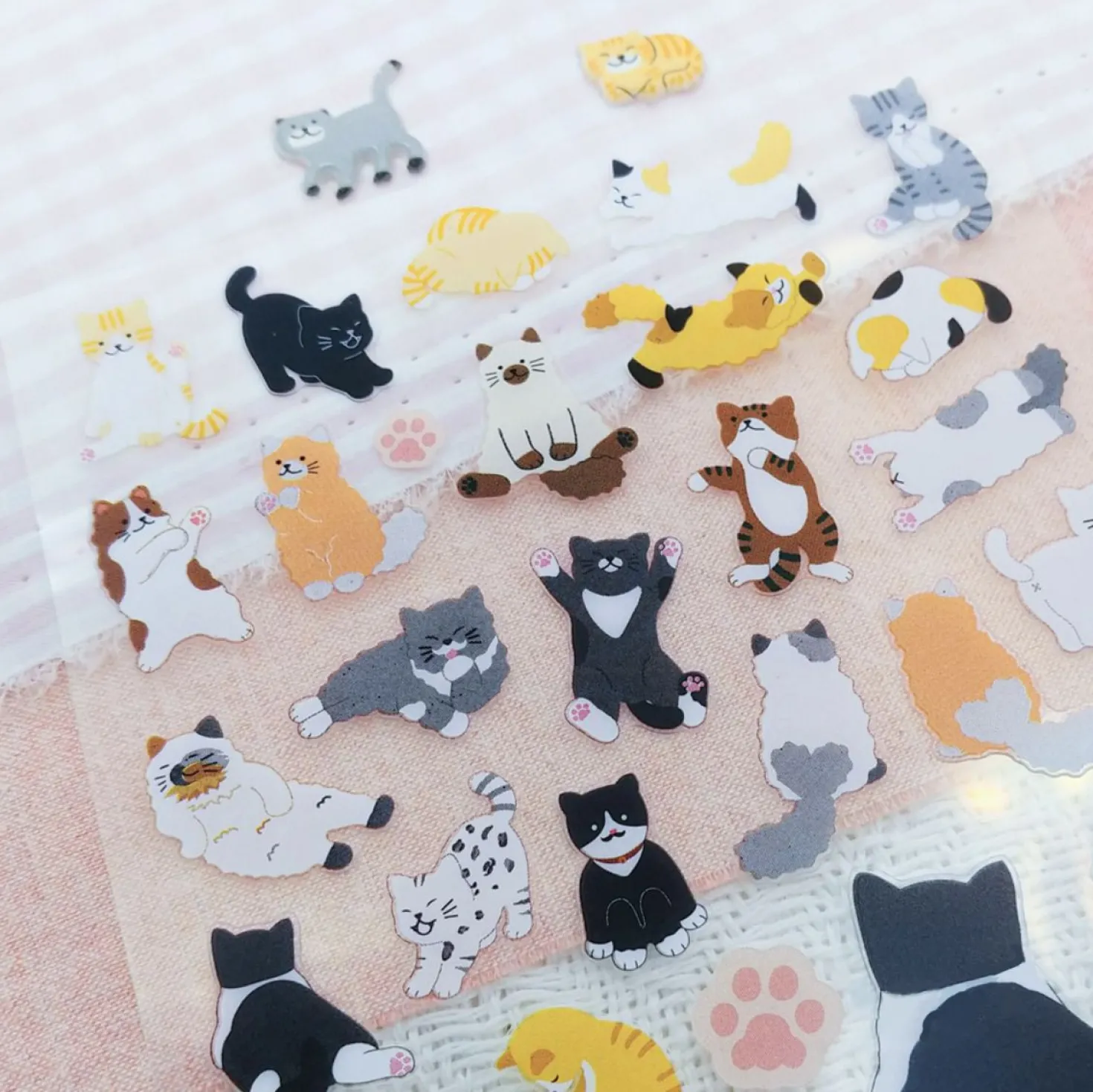 Kawaii Cats PVC Deco Sticker