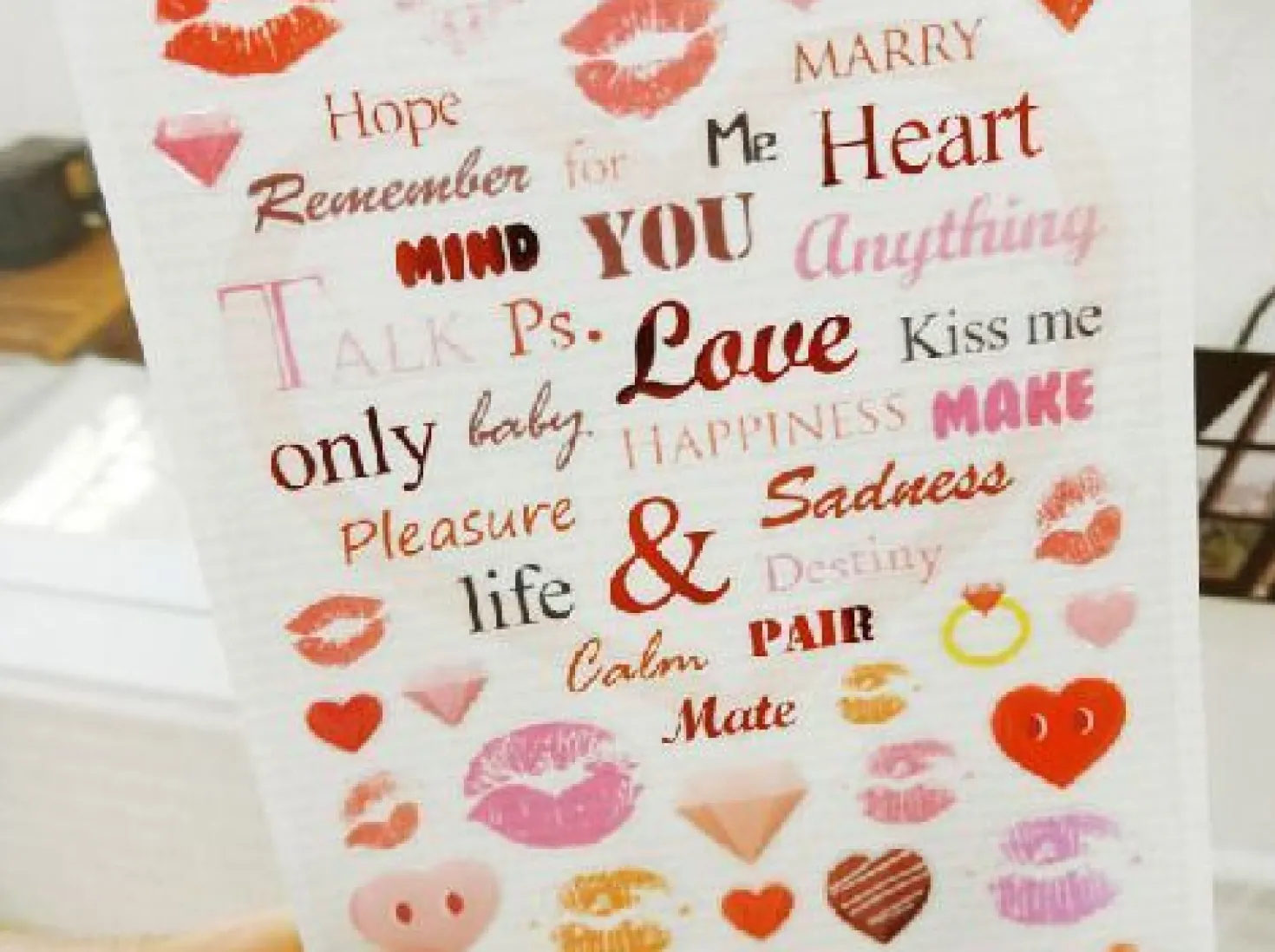 Kiss Me Deco Sticker