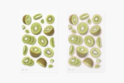 Kiwi Pressed Fruit Sticker
