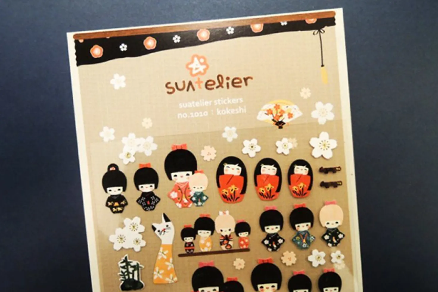 Kokeshi Deco Sticker