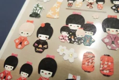 Kokeshi Deco Sticker