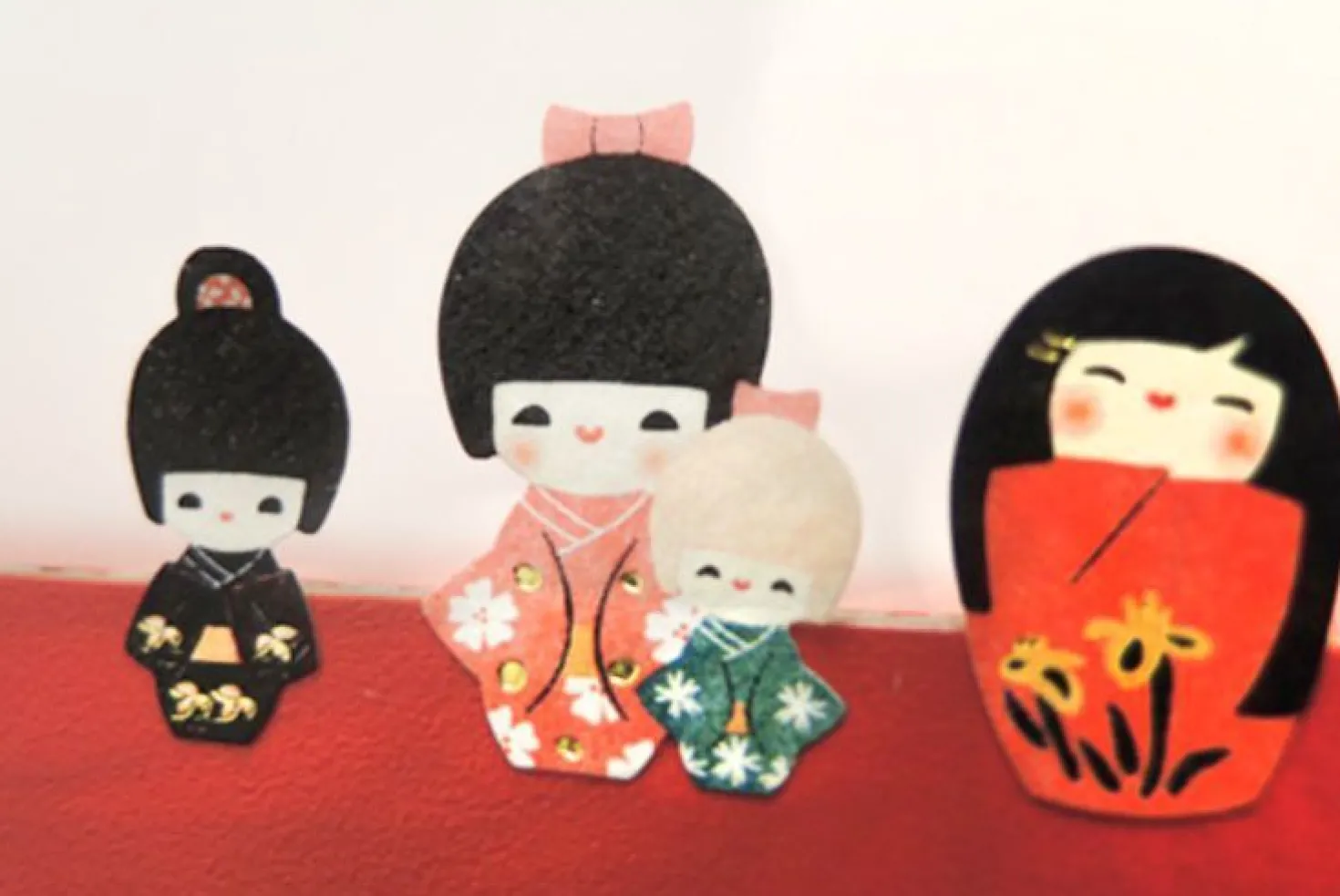 Kokeshi Deco Sticker
