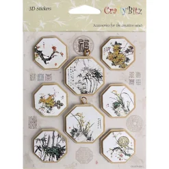 Korean Traditional 3D Deco Sticker