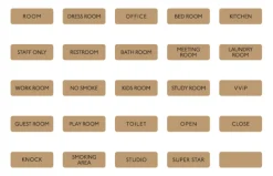 Kraft Basic Door Sign