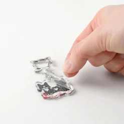 Lana Cat Emoji Acrylic Key Ring