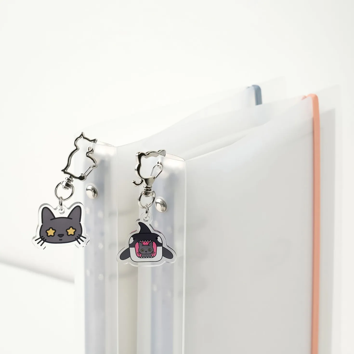 Lana Cat Emoji Acrylic Key Ring