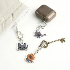 Lana Cat Emoji Acrylic Key Ring