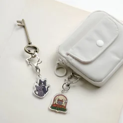 Lana Cat Pose Acrylic Key Ring v2