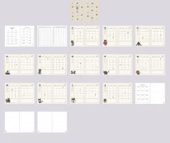 2026 Lana & Tuxedo Cat Monthly Planner