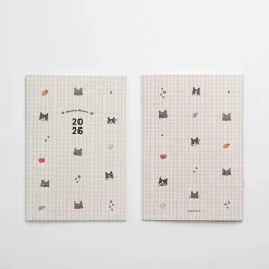 2026 Lana & Tuxedo Cat Monthly Planner
