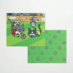 Lana & Tuxedo Cat Soccer Screen Cloth