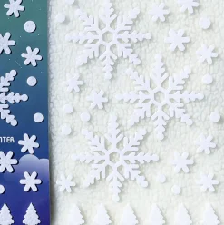 Large A4 Snowflake Felt Deco Sticker