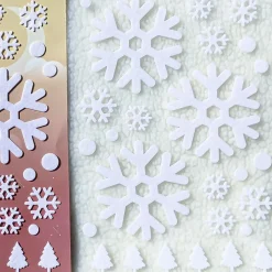 Large A4 Snowflake Felt Deco Sticker