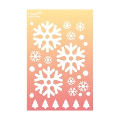 Large A4 Snowflake Felt Deco Sticker
