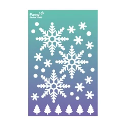Large A4 Snowflake Felt Deco Sticker