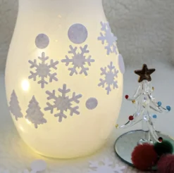 Large A4 Snowflake Felt Deco Sticker