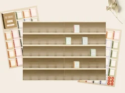 Large Bookshelf Poster & Sticker Set