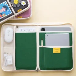 Large Canvas Tablet Pouch