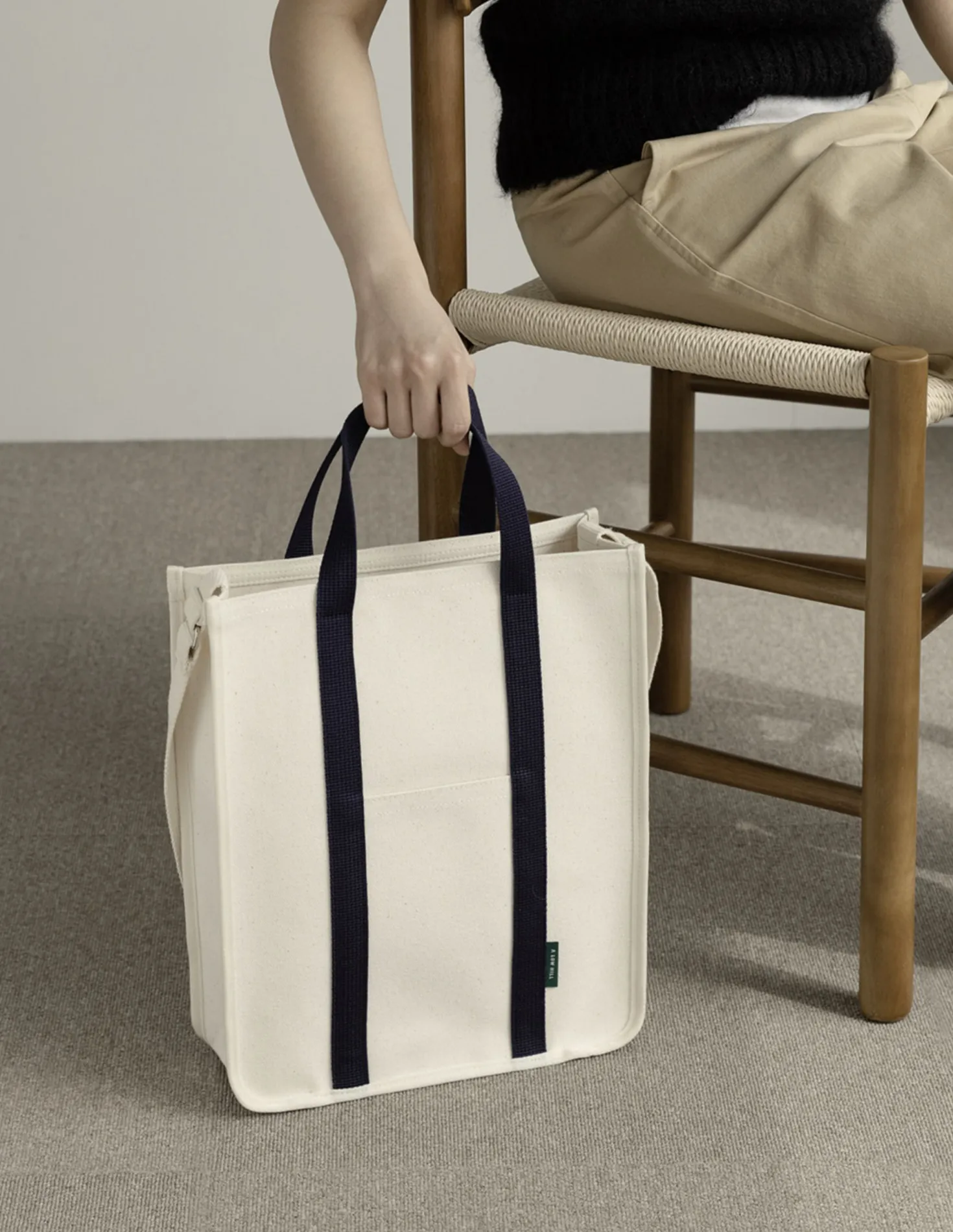 Large Classic Canvas Tote & Sleeve Set