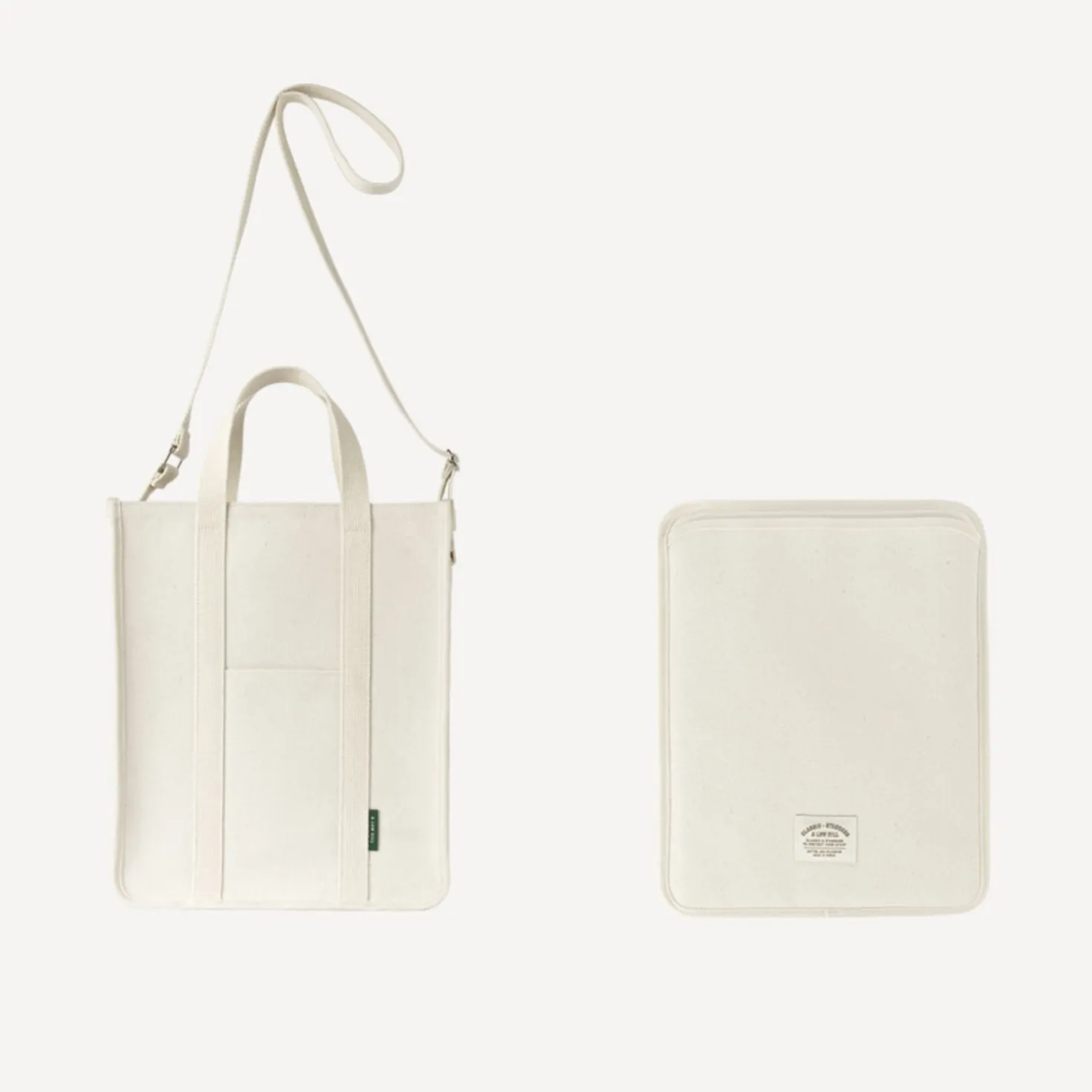 Large Classic Canvas Tote & Sleeve Set