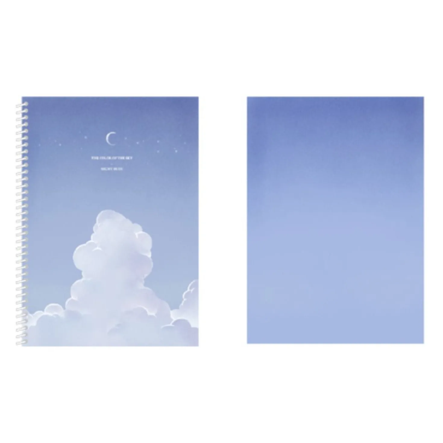 Large Cloud Spiral Lined Notebook