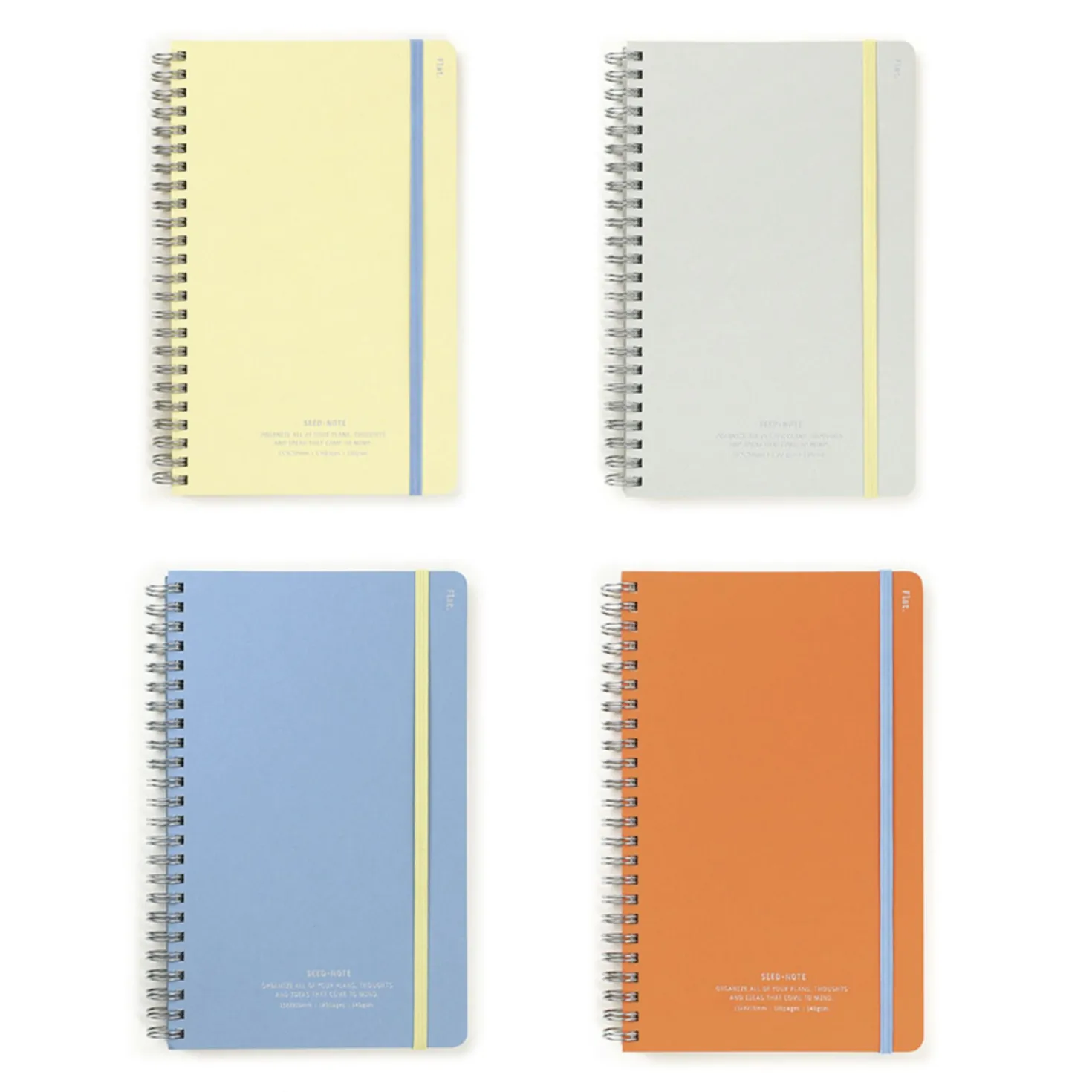 Large Eco Friendly Flat Plain Notebook