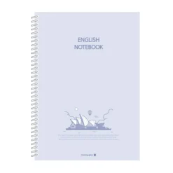 Large English Spiral Language Notebook