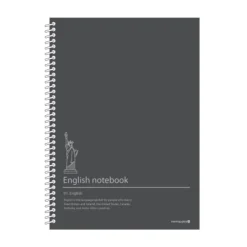 Large English Spiral Language Notebook
