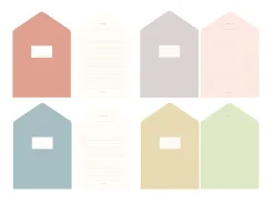 Large Pastel Folding Card Set