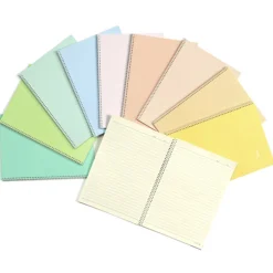 Large Pastel Spiral Lined Notebook