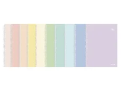 Large Pastel Spiral Lined Notebook