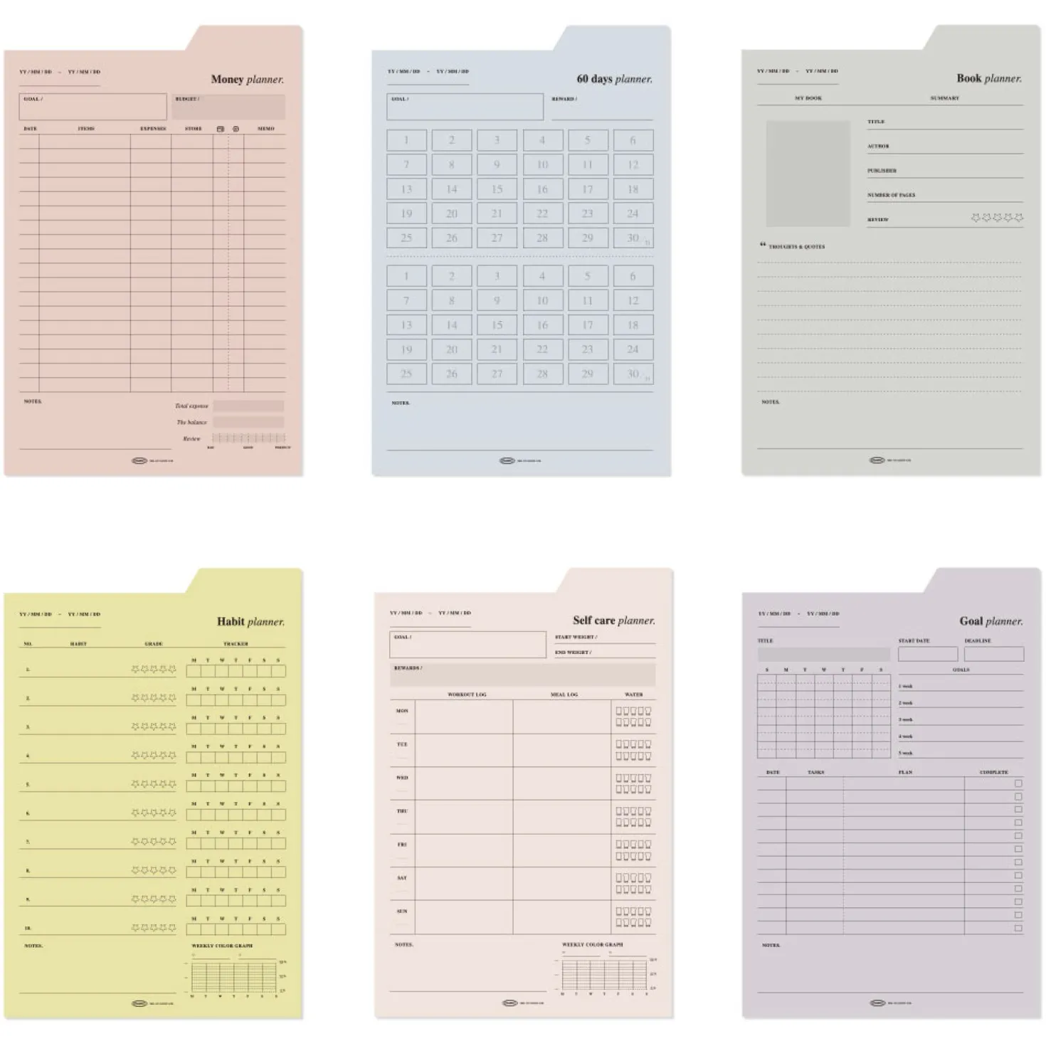 Large Schedule Index Sticky Note