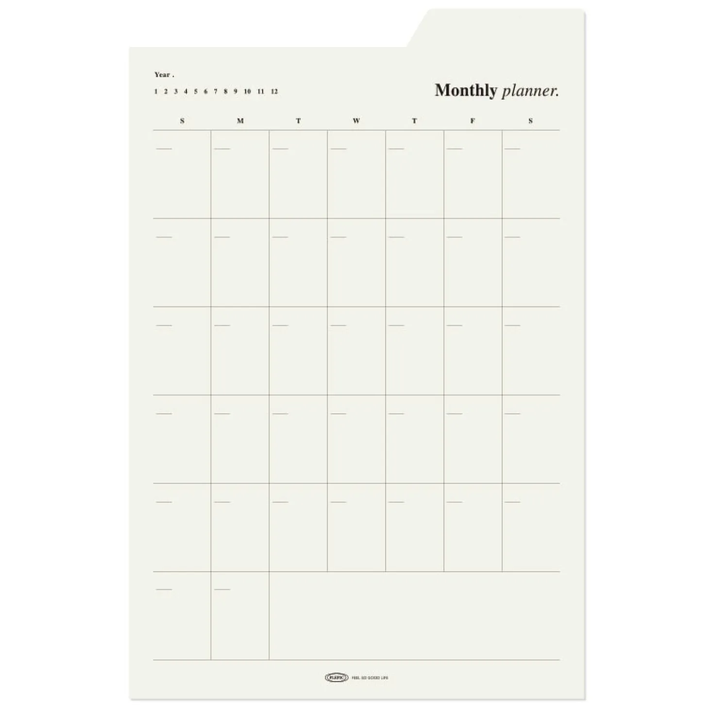 Large Schedule Index Sticky Note