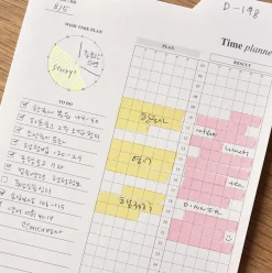 Large Schedule Index Sticky Note