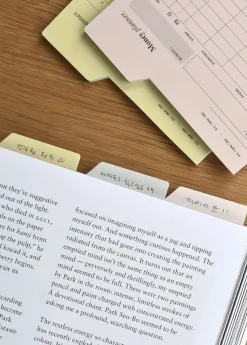 Large Schedule Index Sticky Note