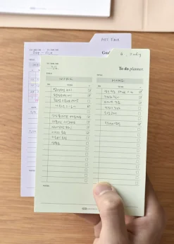 Large Schedule Index Sticky Note