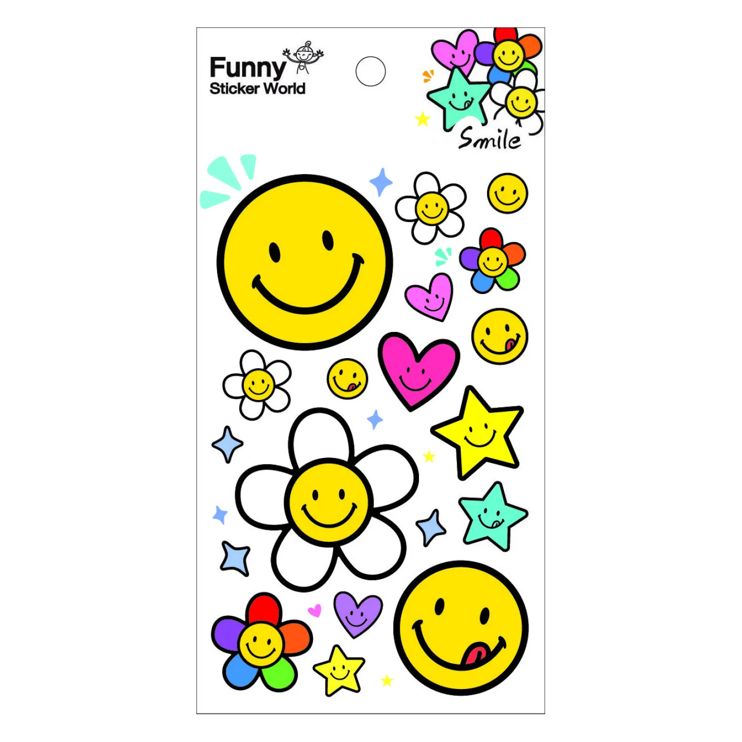 Large Smile Point Sticker