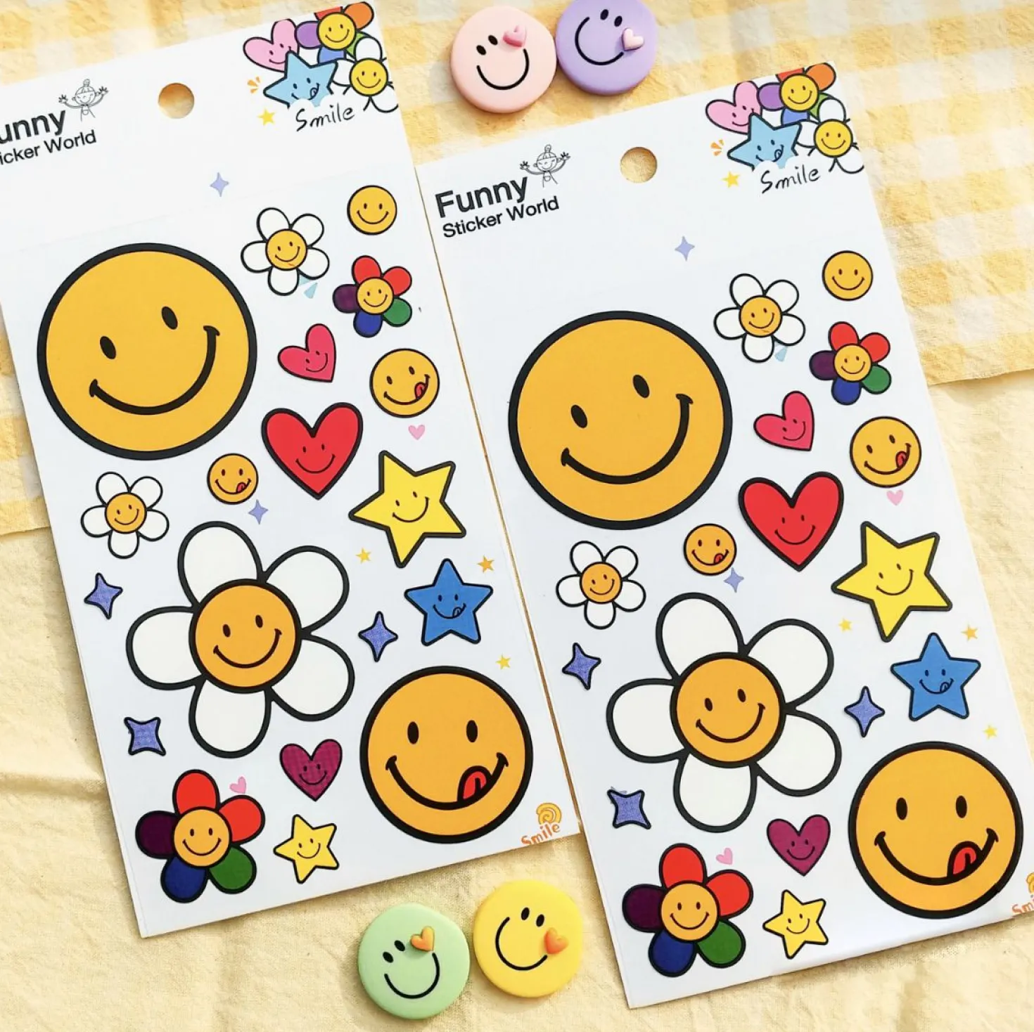 Large Smile Point Sticker