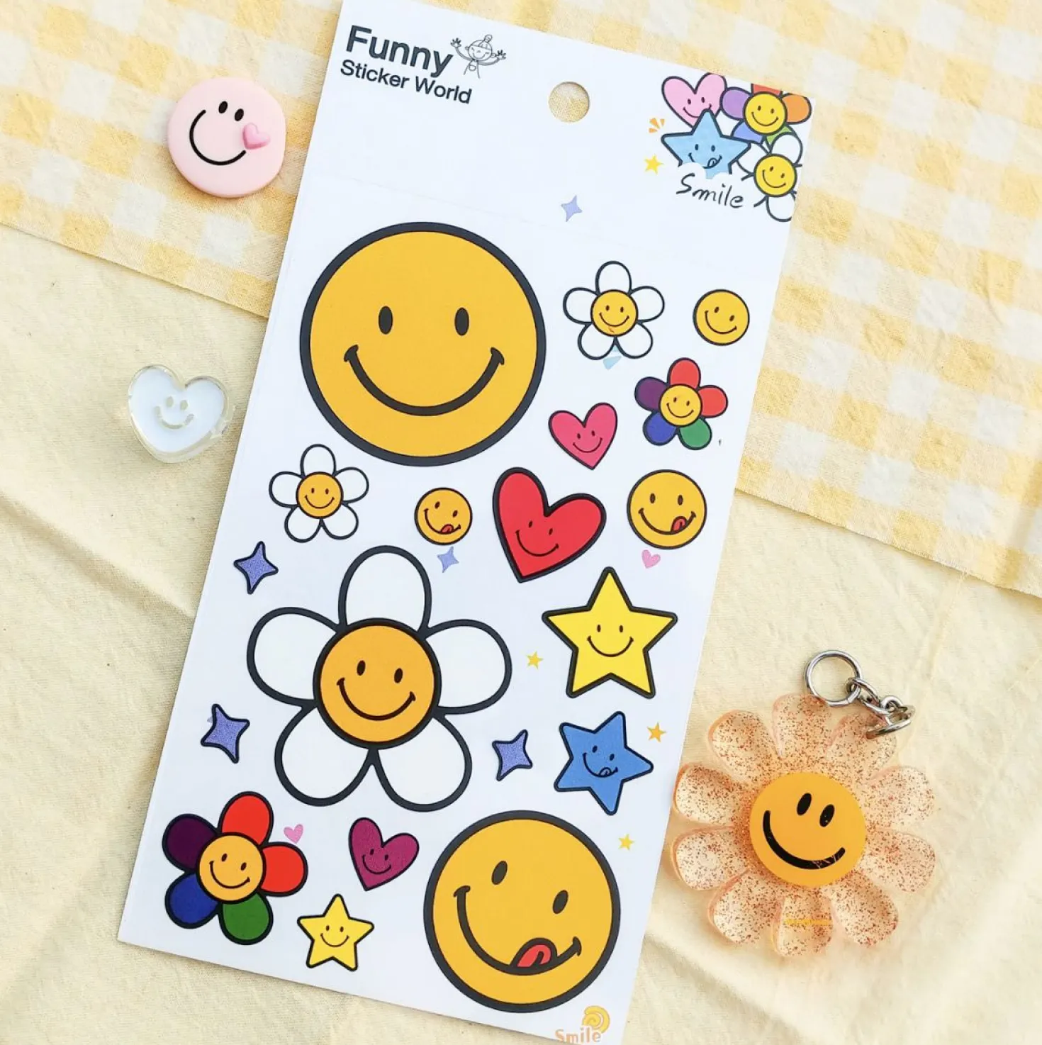 Large Smile Point Sticker