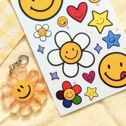 Large Smile Point Sticker