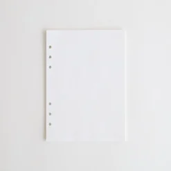 Leatherlike 6 Ring A5 Plain Note Refill