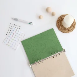 Leatherlike 6 Ring A5 Plain Note Refill