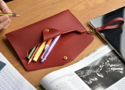 Leather Strap Pen Pouch