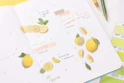 Lemon Pressed Fruit Sticker