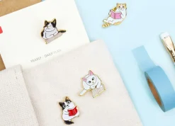 Let's Read Cat Badge