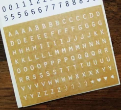 Letter Deco Sticker