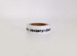 Lettering Months Masking Tape