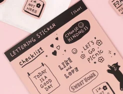 Lettering Removable Sticker